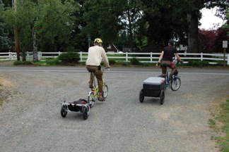 Matt Phillips of CIty Repair leads the way to farm