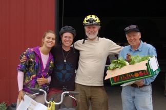 Farmer Don Kruger, right (next to Jan, Matt, Jane)