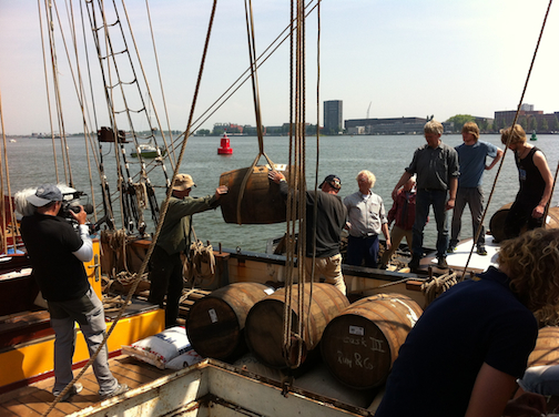 unloading rum