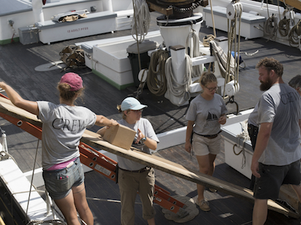 Loading cargo for sail/sale to Boston