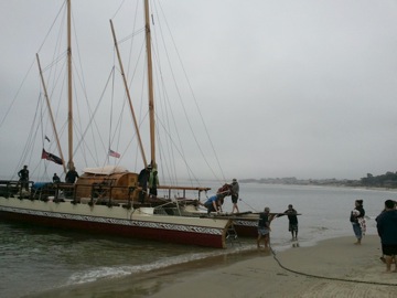 the Te Matau A Maui, Monterey beach