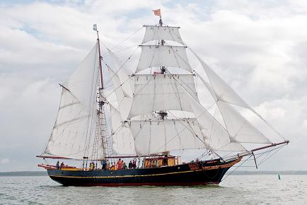 Tres Hombres cargo ship, now on 7th transatlantic voyage